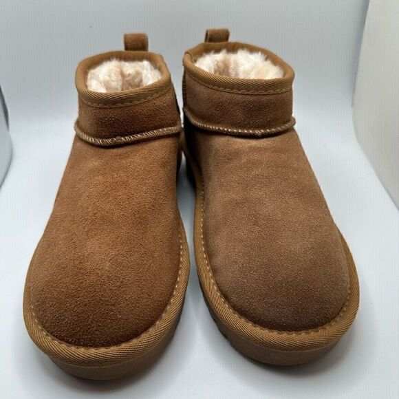 CUSHIONAIRE Women's pull on boot 6 CHESTNUT - Picture 2 of 7